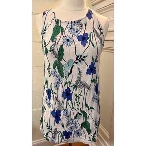 ANTHROPOLOGIE‎ Top Womens Sz Small Cartenga Floral Embroidered Tank MEADOW RUE